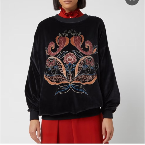 See By Chloe Black Crew Neck Sweater size M. - Picture 8 of 9